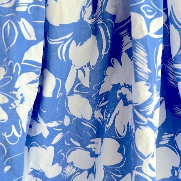 Plum Pudding Blue White Belted Floral Sundress Sz 4T - Picture 4 of 8